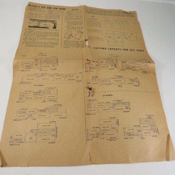 McCalls 5020 clothing pattern size 6 (problems) Sleep Clothes - Picture 5 of 10